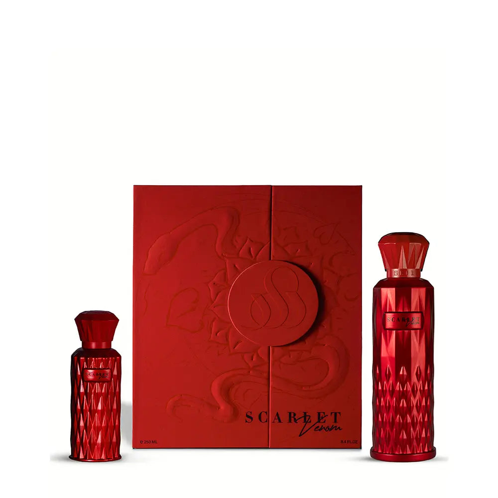 Sedra Scarlet Venom Set Verpackung – 200ml plus 50ml Tester